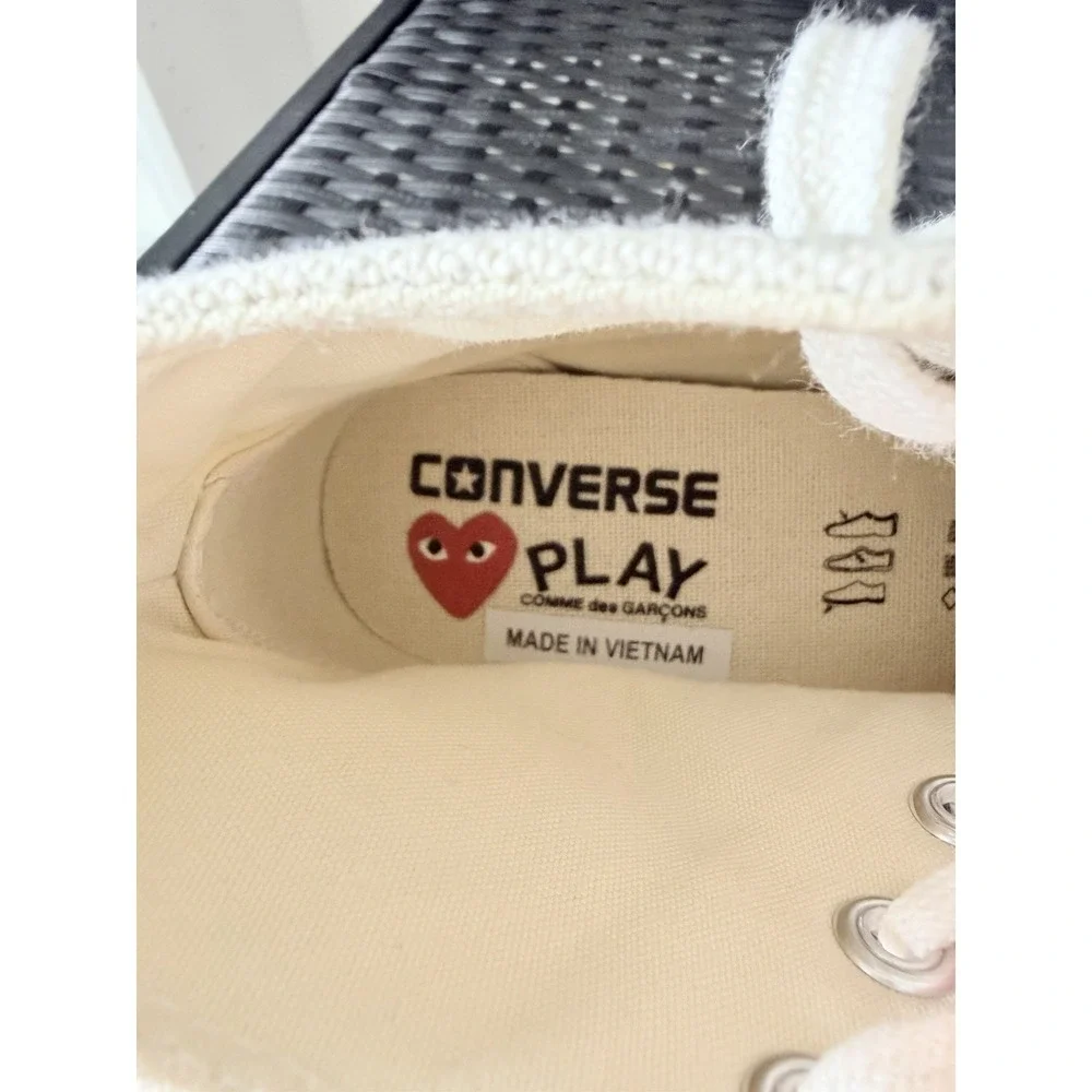 Converse x Comme des Garçons PLAY Chuck 70 High Top Sneakers Red‎ Heart W5 Men's